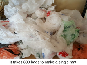 Several plastics bags