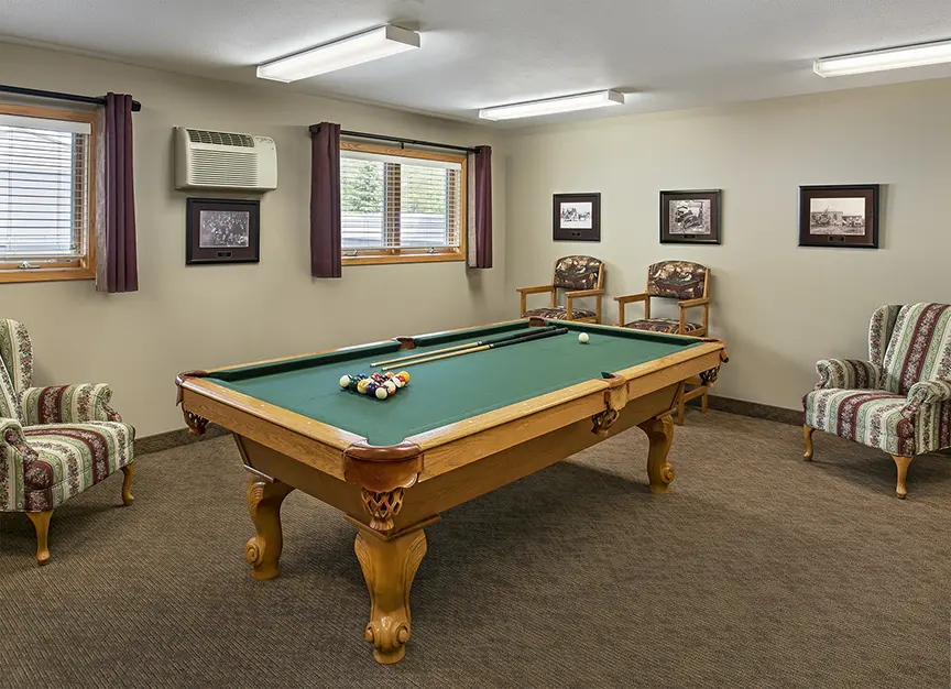 Activity room at American House Holland retirement community