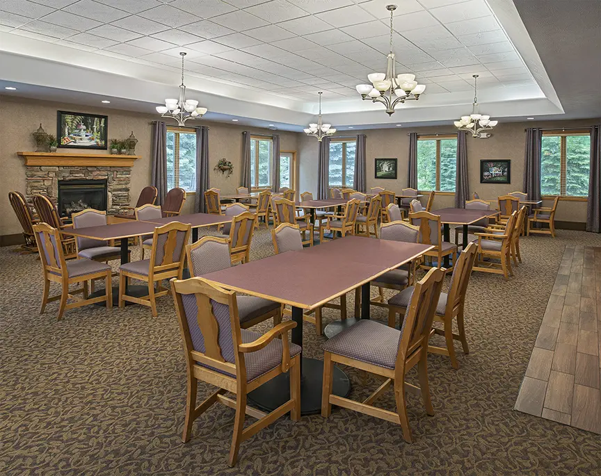 Dinning room at American House Holland assisted living