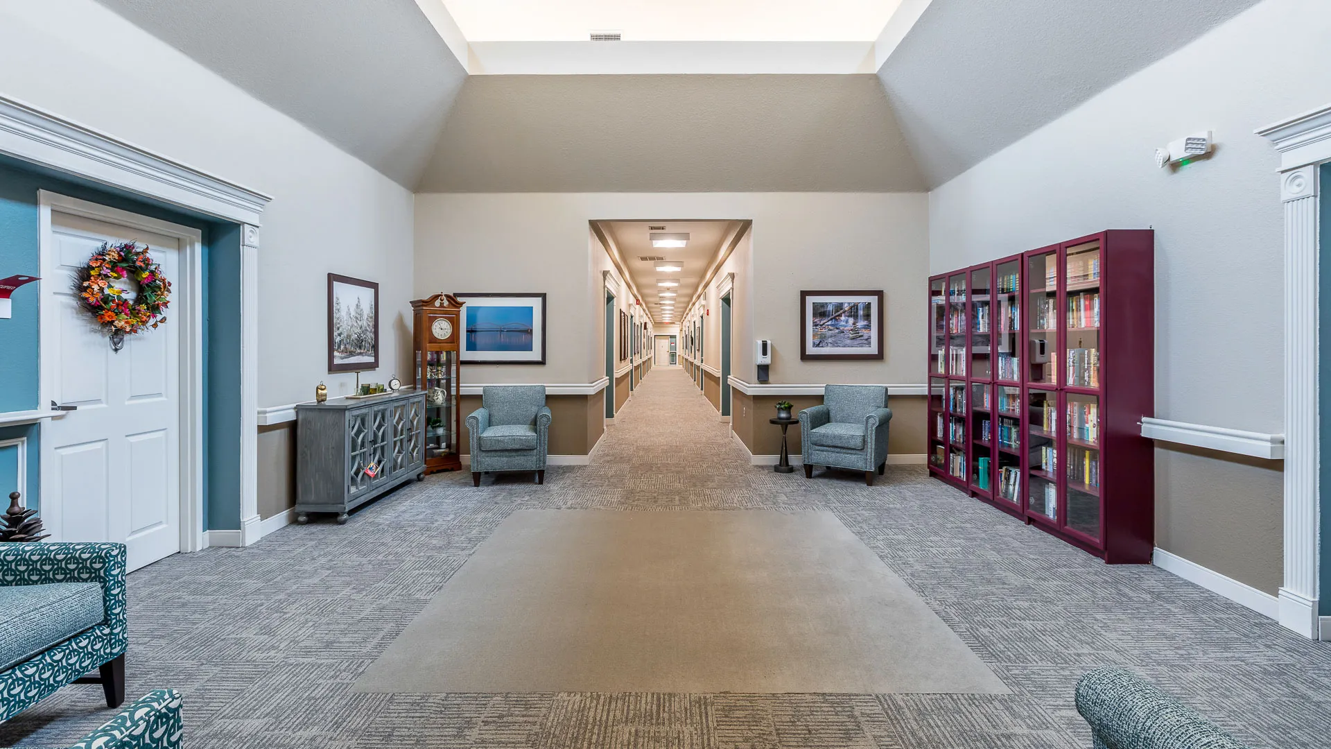 Library at American House Bartlett