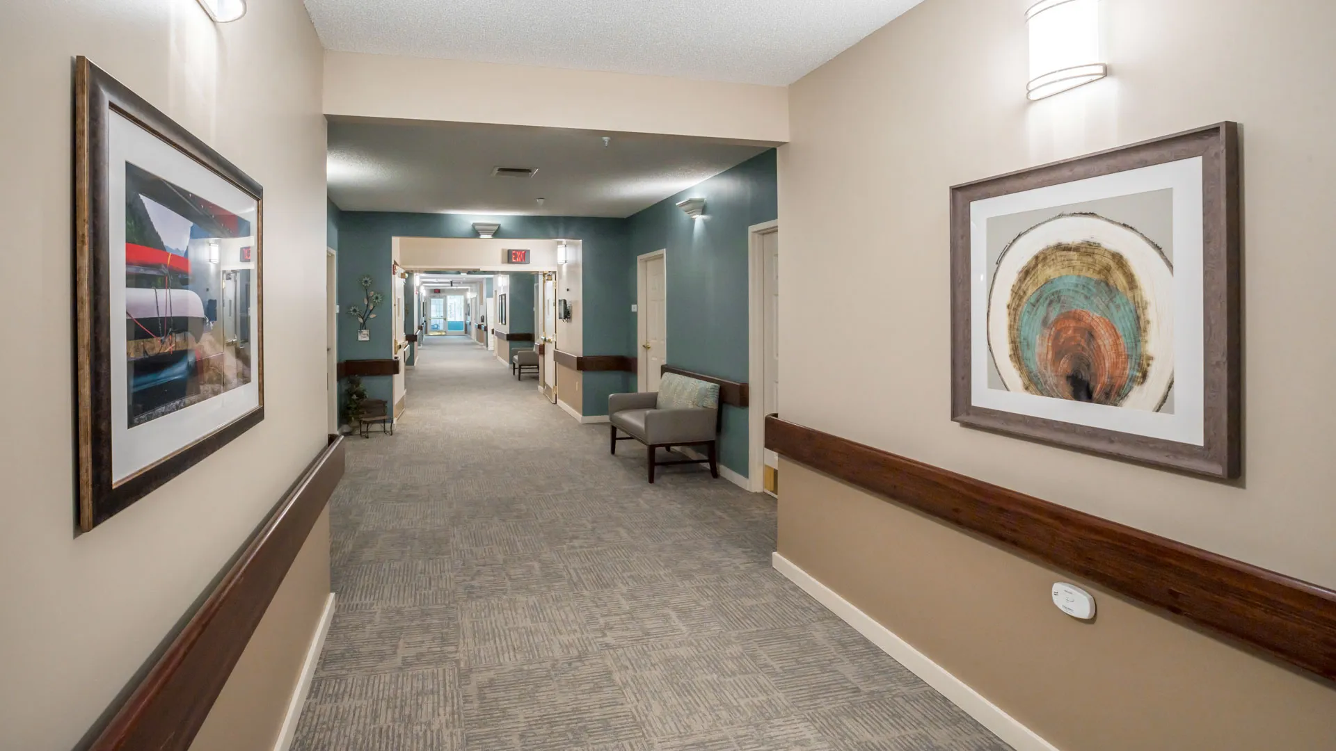Hallway at American House Johnson City Assisted Living Facility