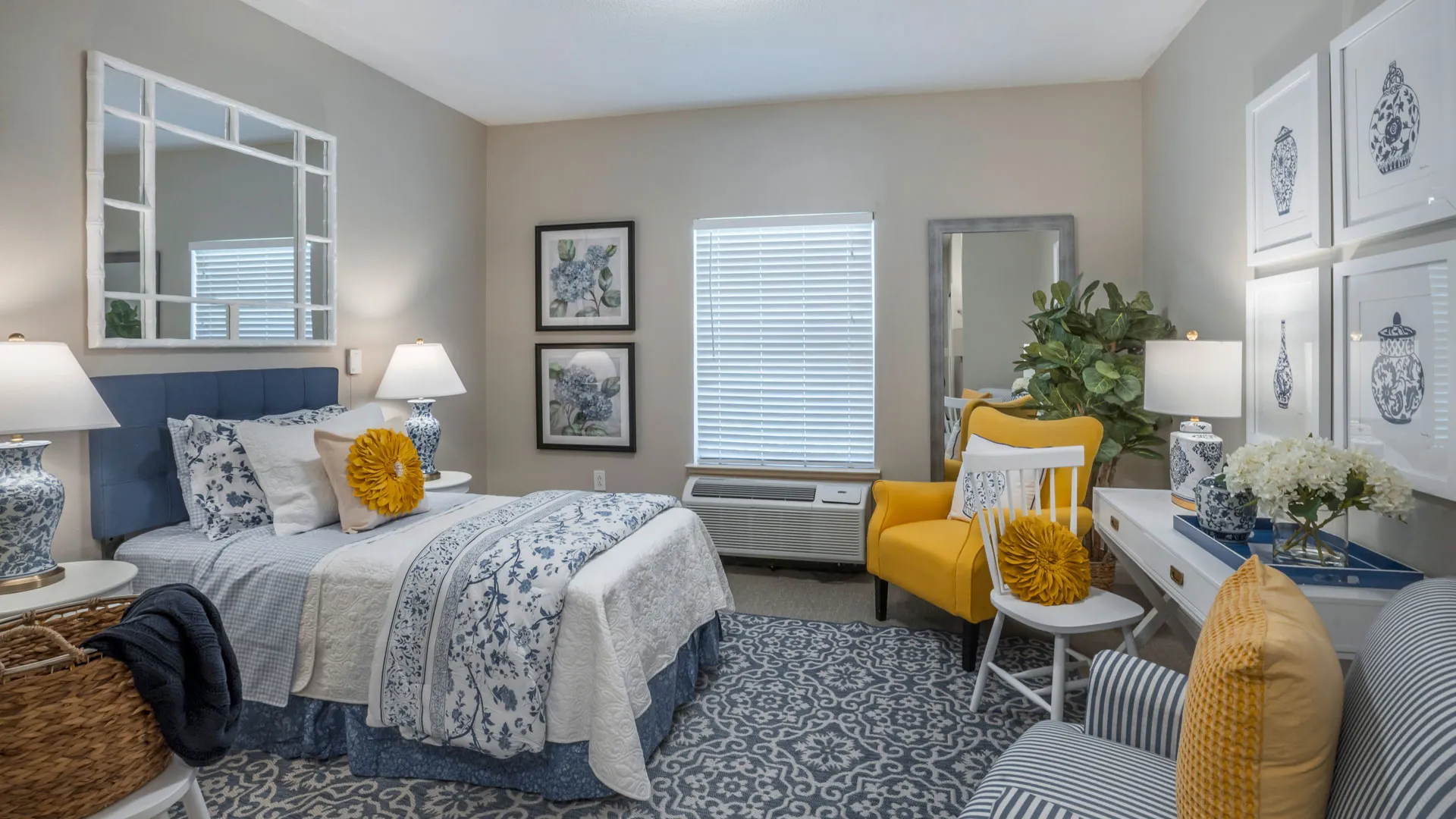 Model Bedroom at American House Shallowford, an Assisted Living and Memory Care Facility