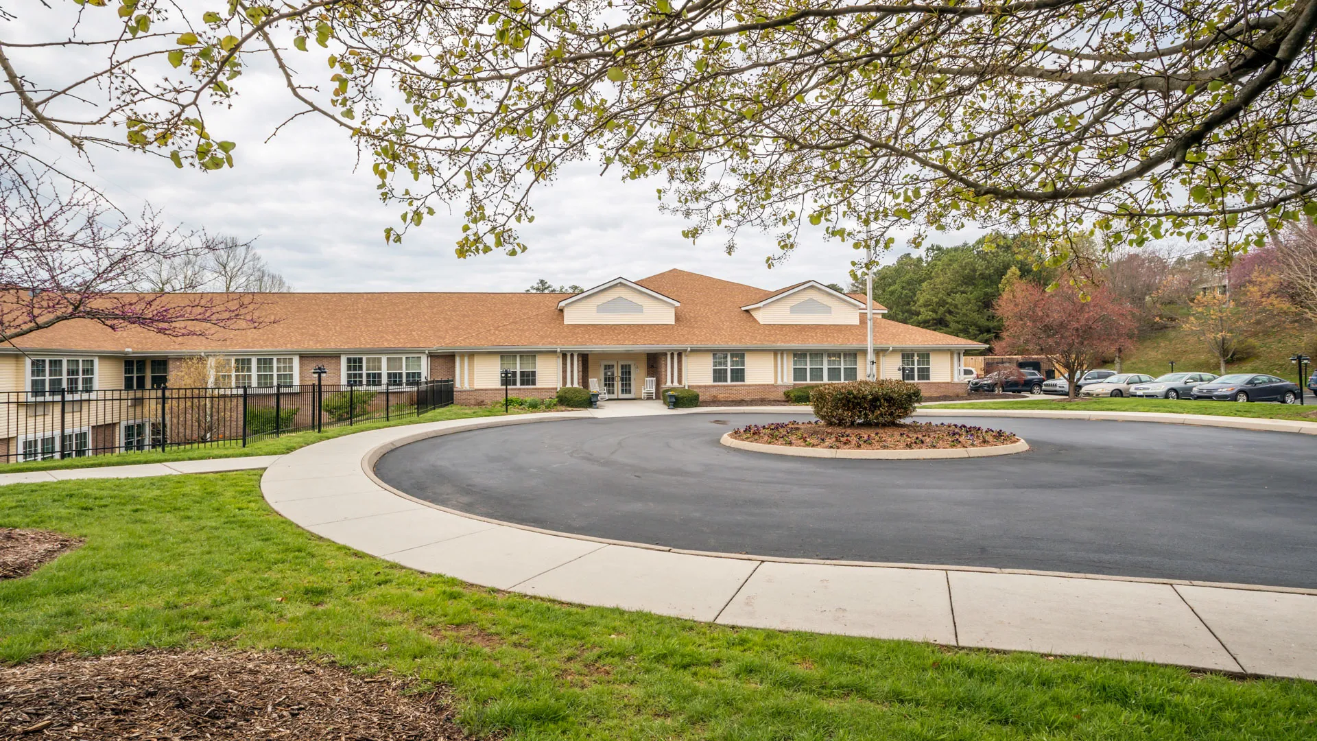 Front Entrance at American House West Knoxville, an Assisted Living Facility