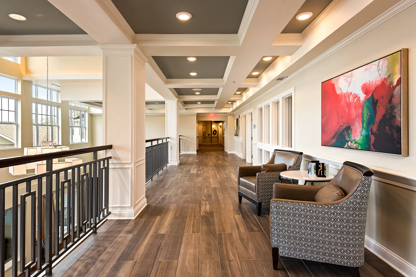 Upper Lobby at American House Burlington Creek Assisted Living Facility