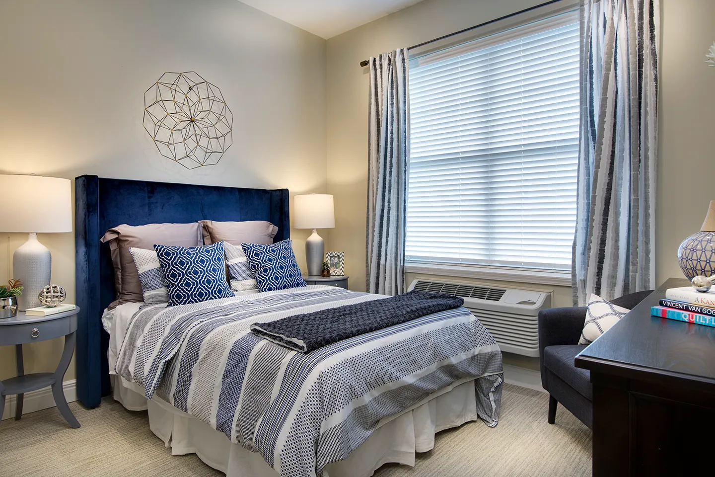 Model Bedroom at American House Burlington Creek, an assisted living community in Town and Country, MO