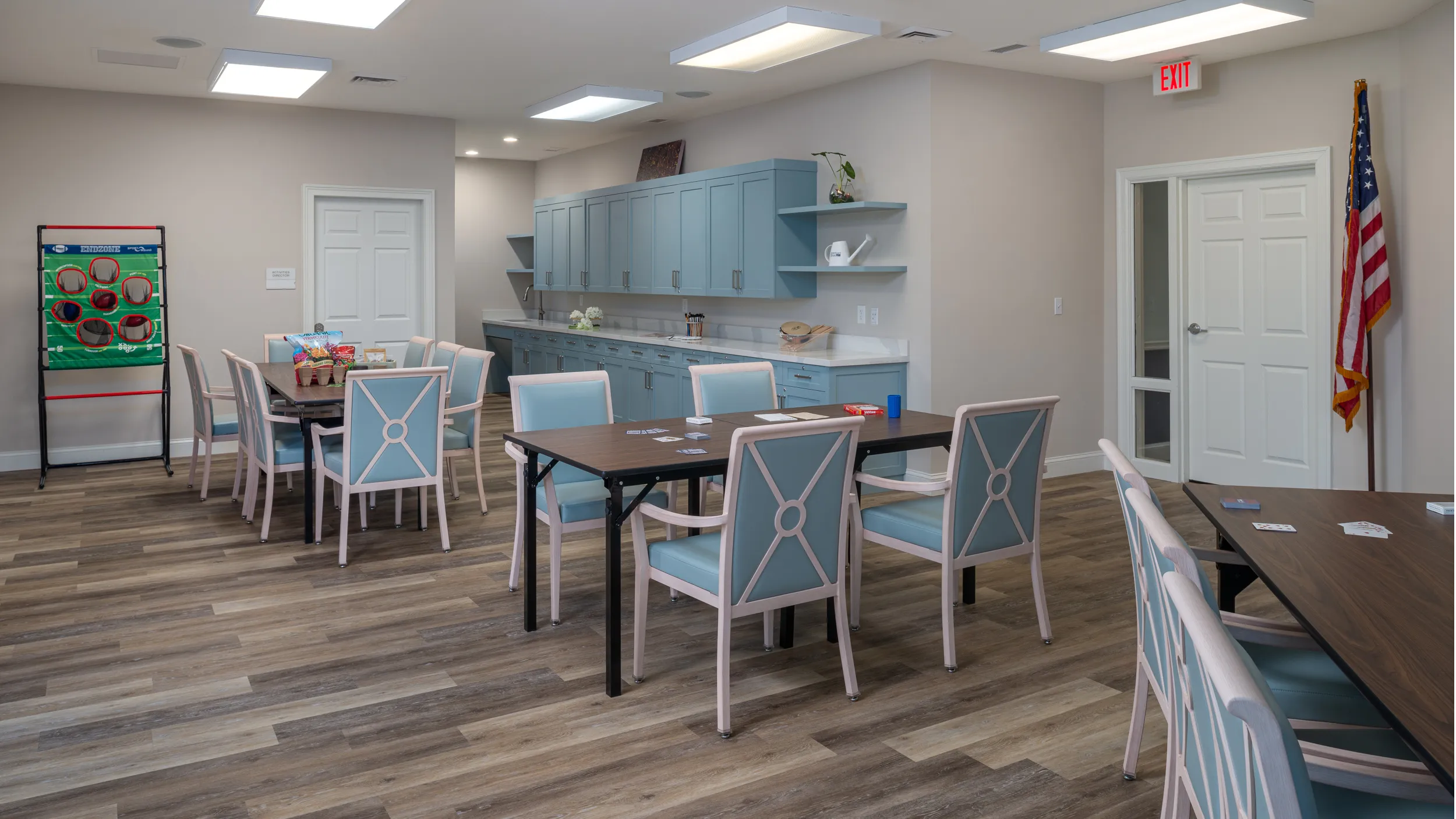 activities center at a memory care facility in bonita springs, FL