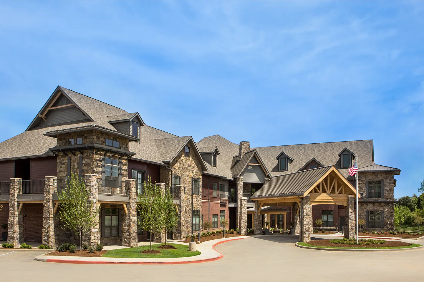 Entrance to American House Town and Country, a memory care community in Town and Country, MO