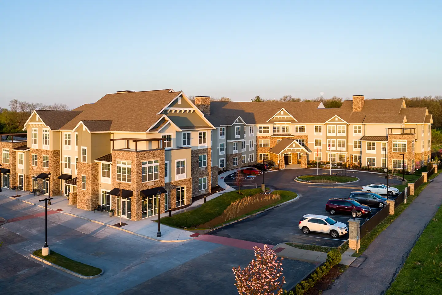 Aerial View of American House Wildwood Village Assisted Living in MO