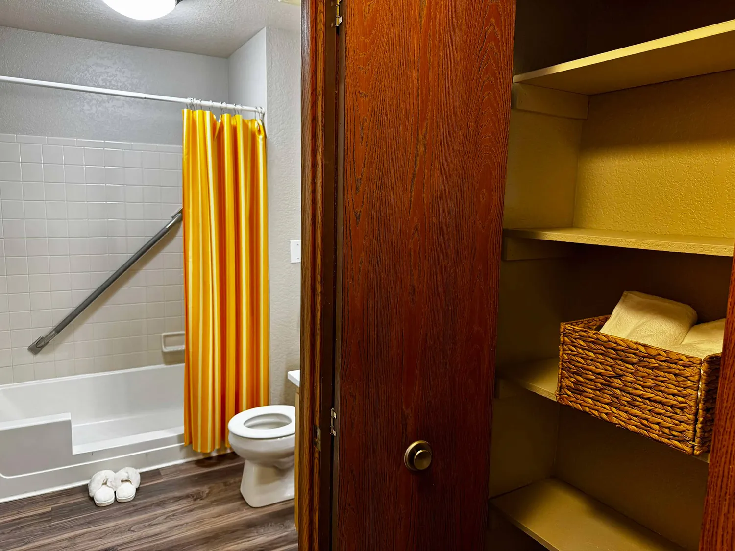 Bathroom at senior living apartment in Westland, MI