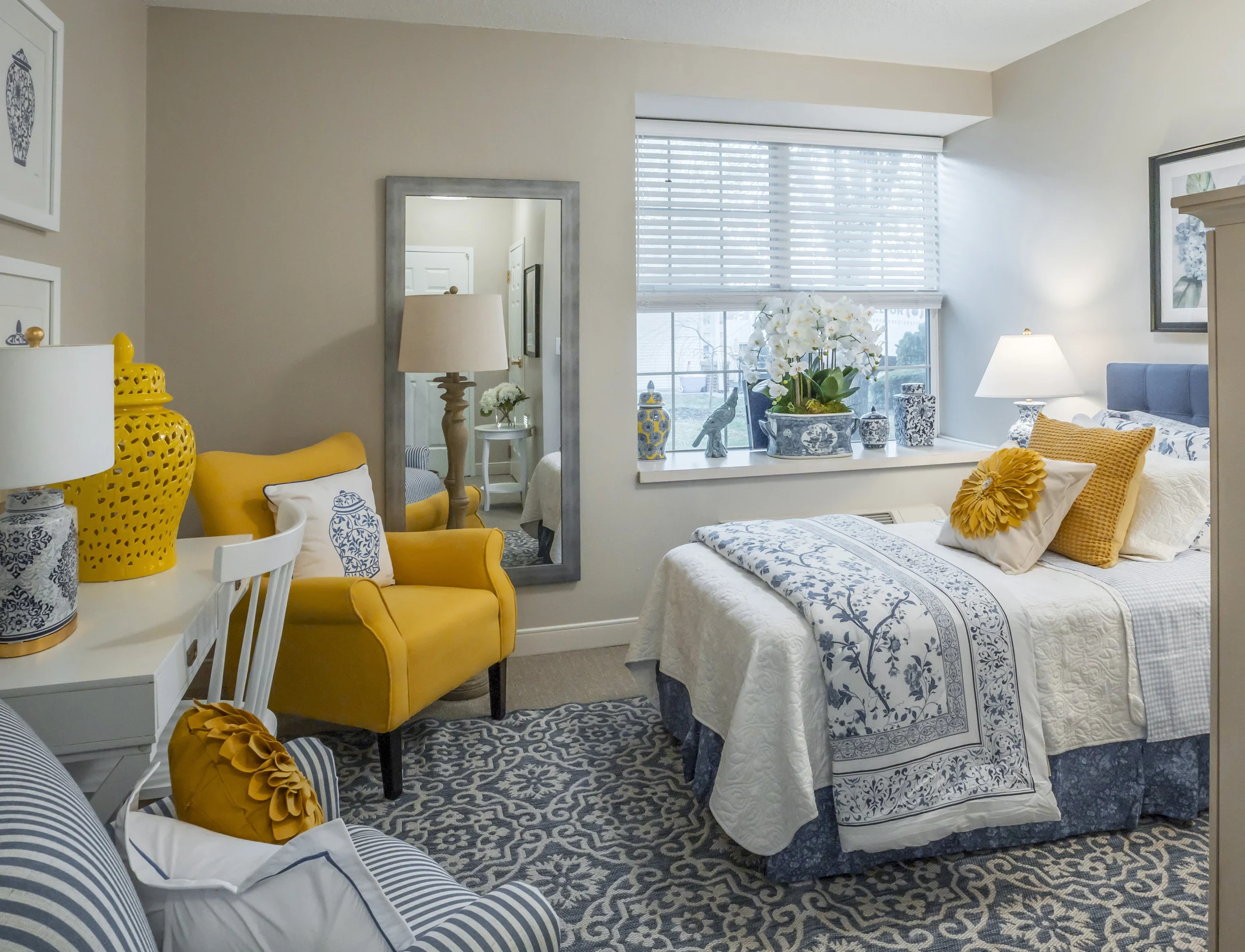 Model bedroom at American House Kingsport, an assisted living home in Kingsport TN