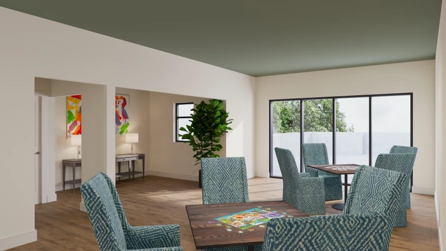 Activity room at American House Senior Living in Meridian