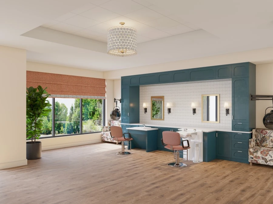 Salon in a retirement community