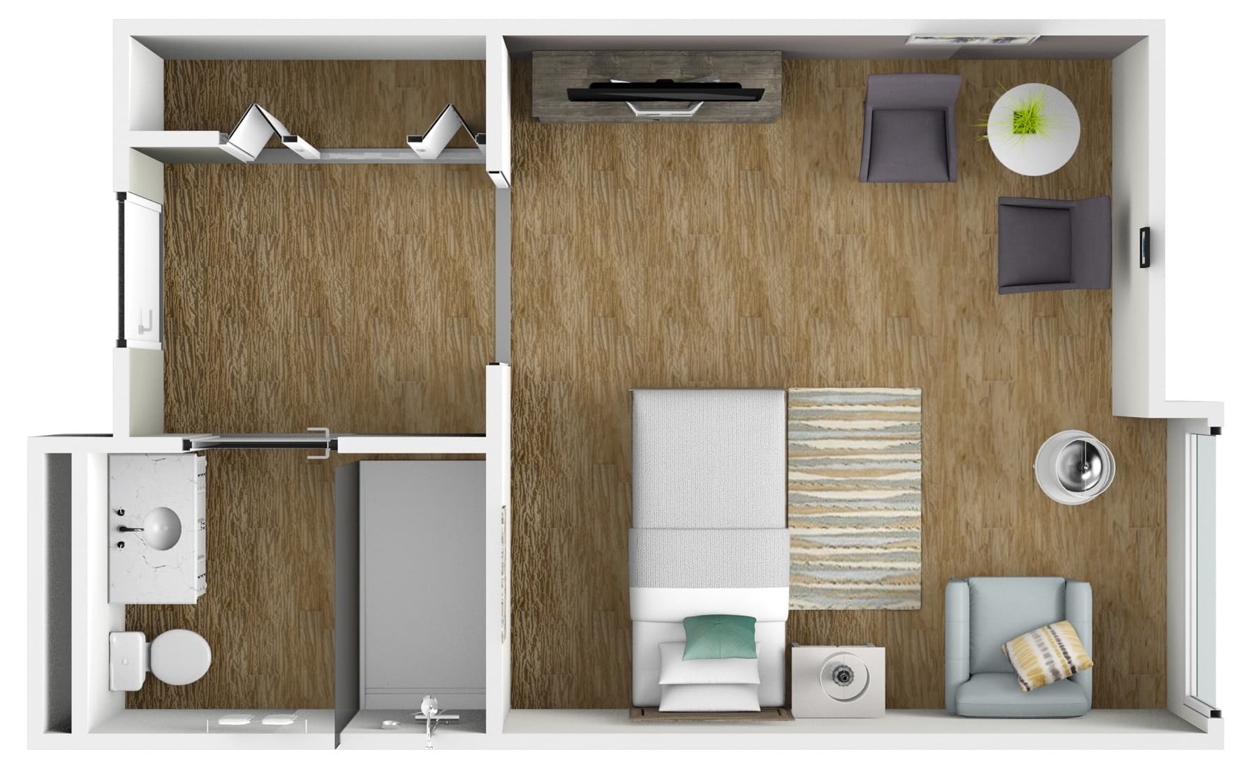 Suite Floor Plan at American House West Knoxville Assisted Living