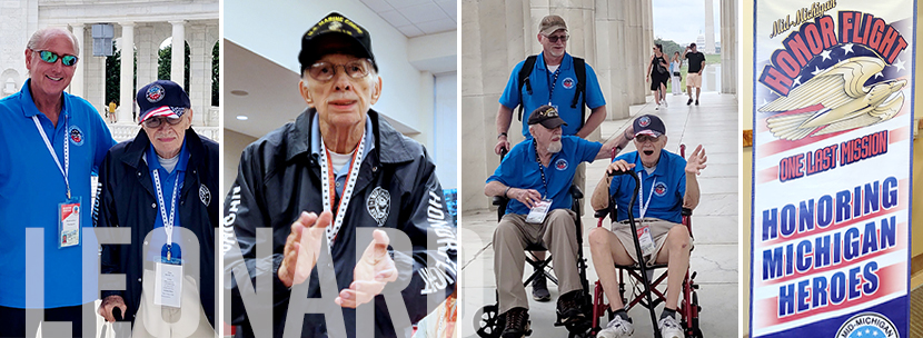 Leonard: Taking His Mid-Michigan Honor Flight.