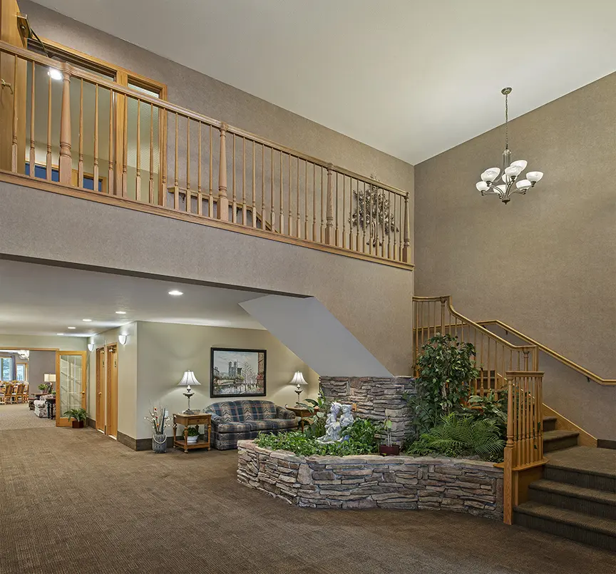 Lobby at American House Holland Senior Living