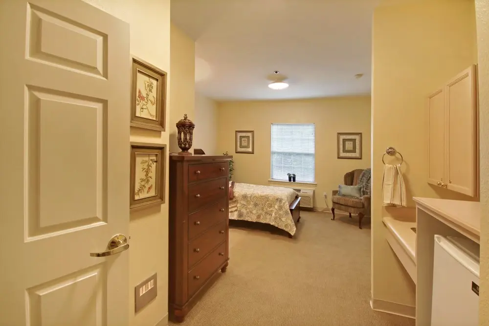 Studio of a senior apartment at American House Brentwood, a retirement community in Nashville, Tennessee