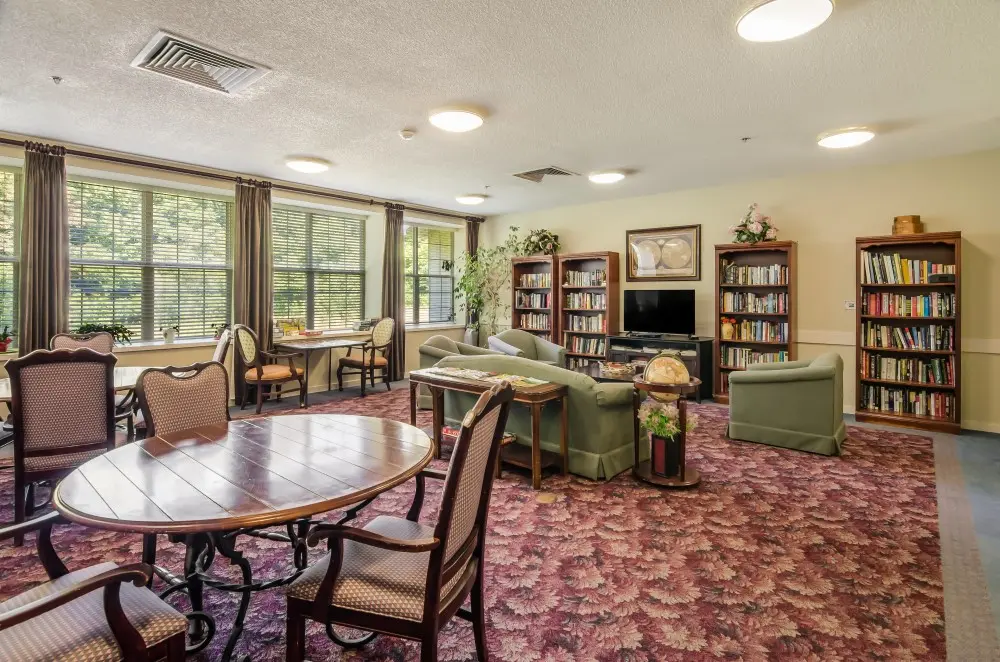 Library at American House Bristol Assisted Living and Memory Care adsf