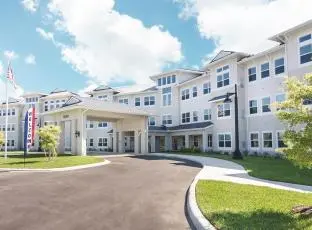 American House Ft. Myers assisted living and memory care facility building entrance