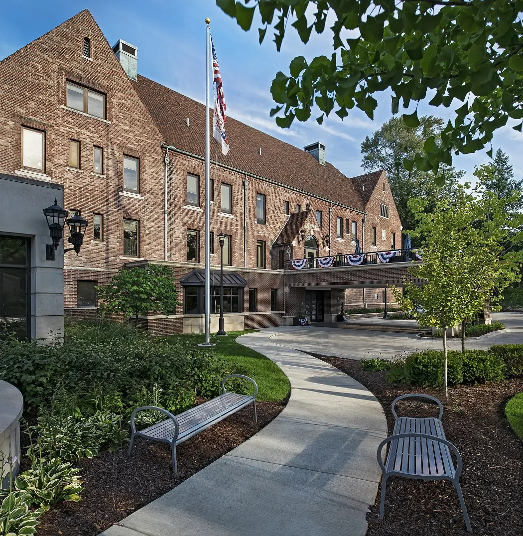 Exterior view of American House Cottage at Grosse Pointe