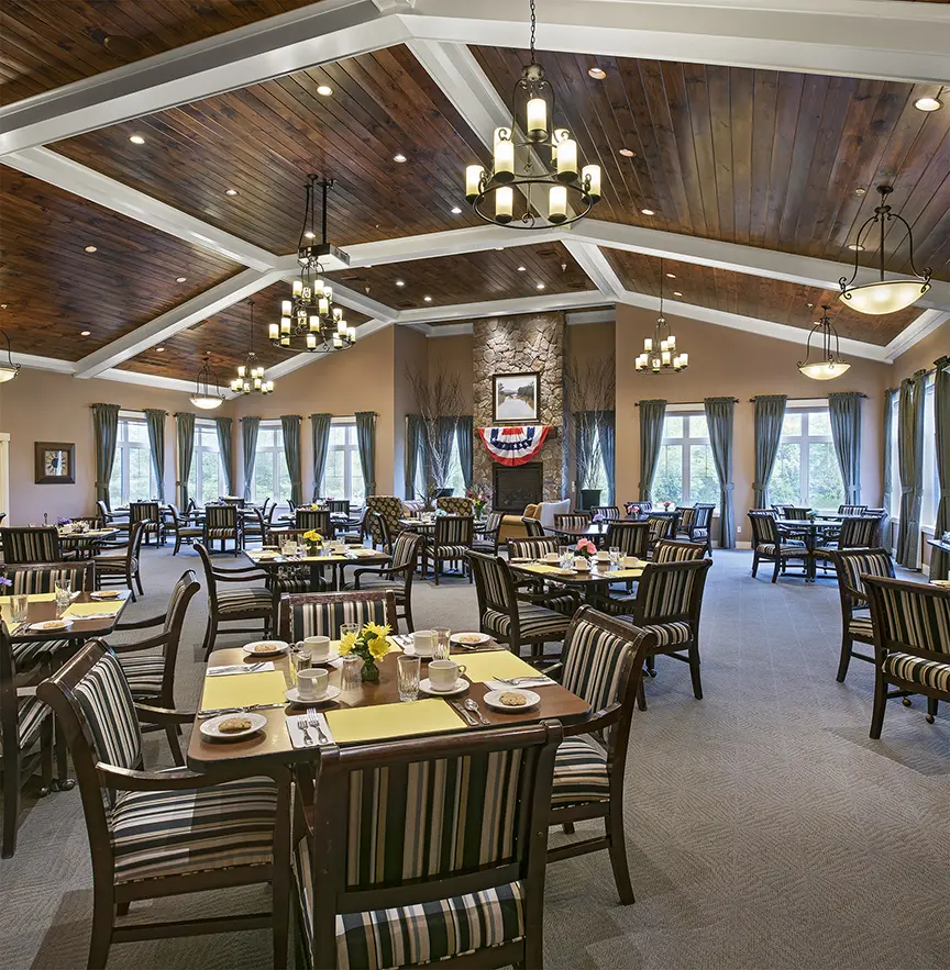 Dinning room at American House Jenison retirement community