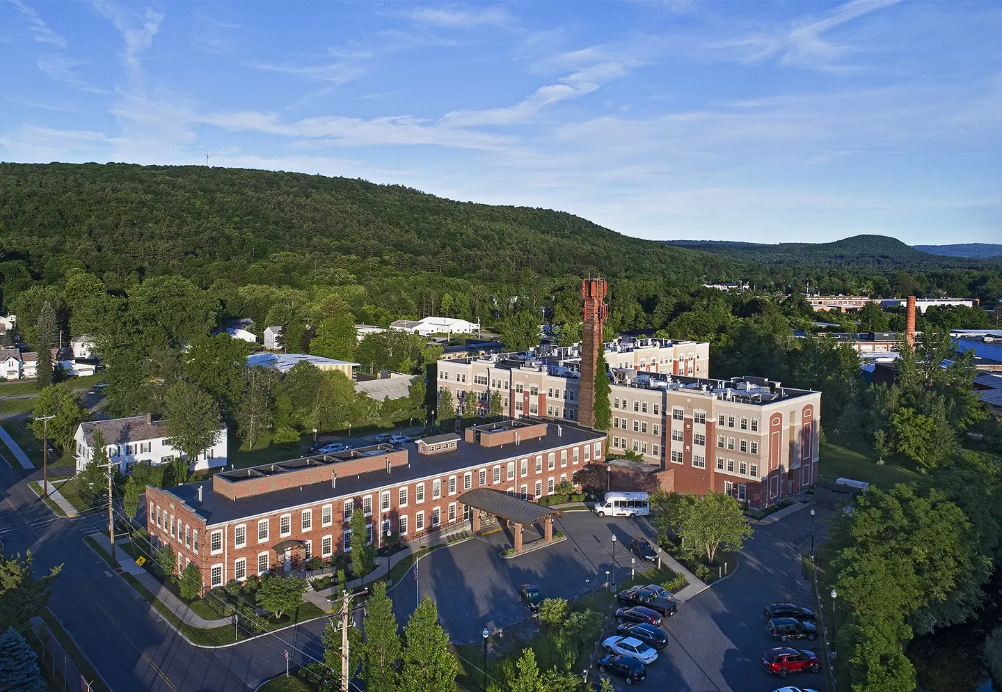 Aerial view of American House Keene Assisted Living