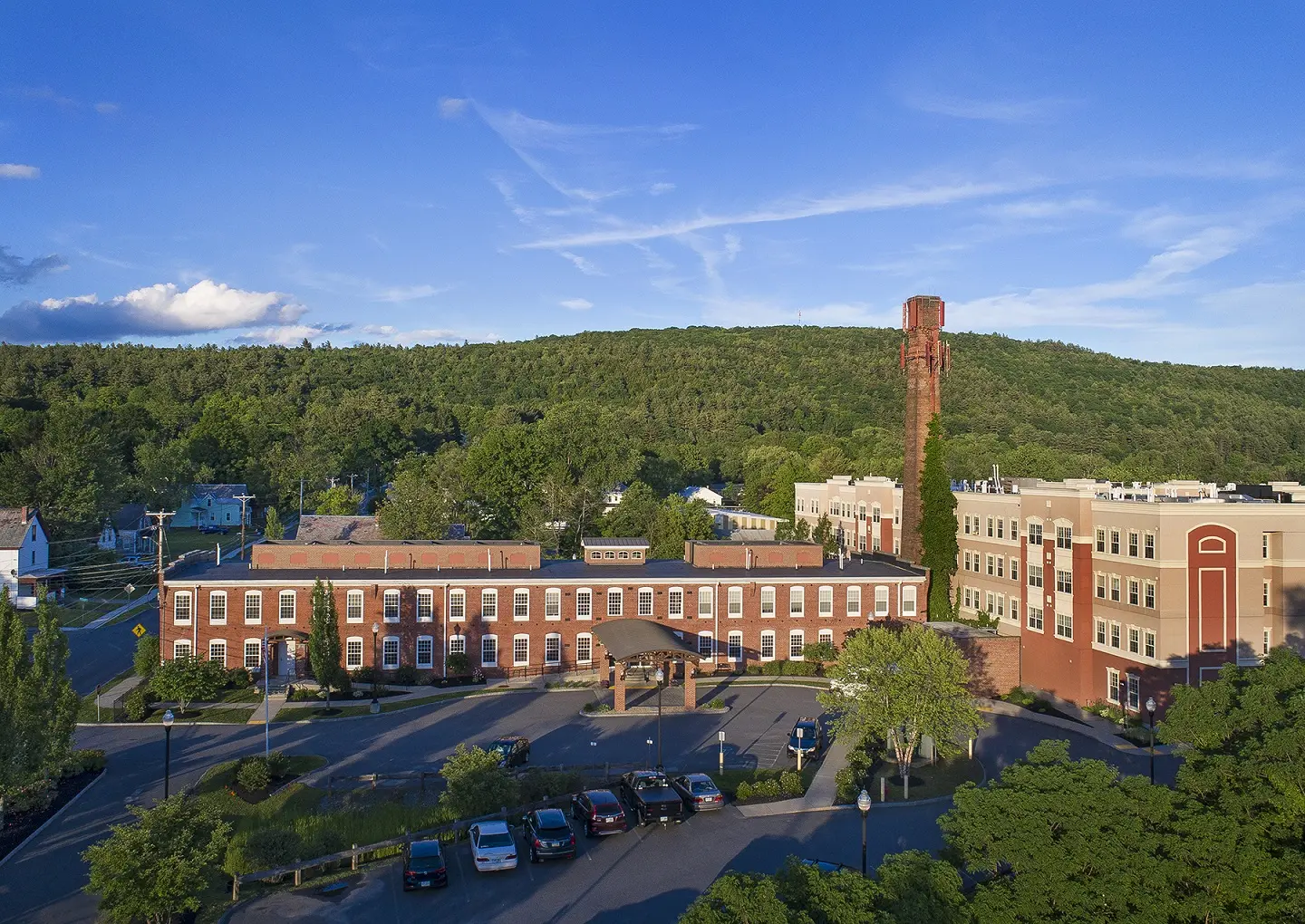 Aerial view of American House Keene Assisted Living