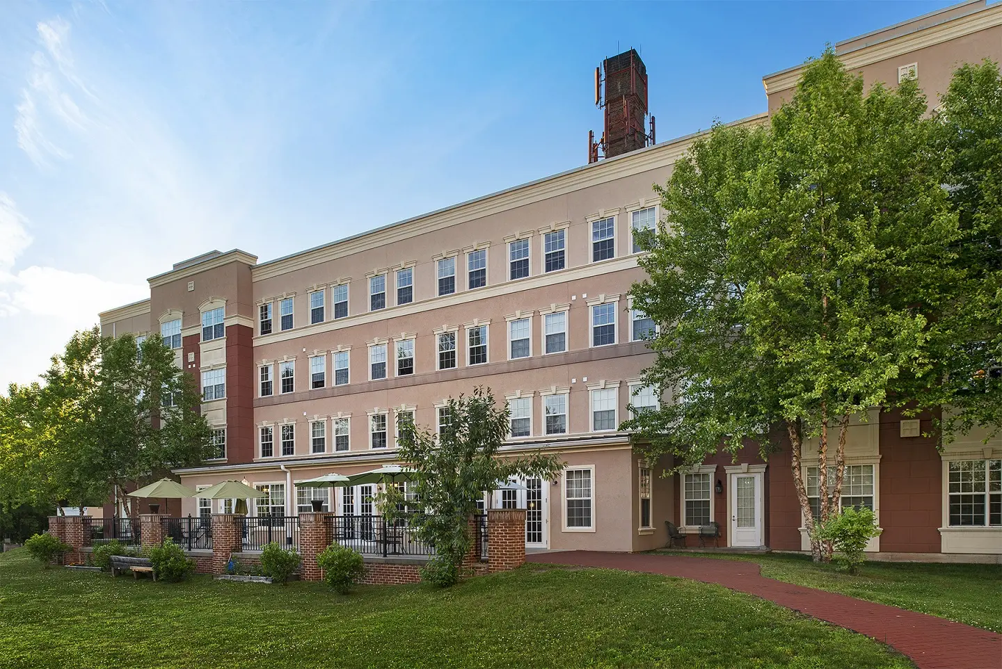 Outdoors at American House Keene Assisted Living