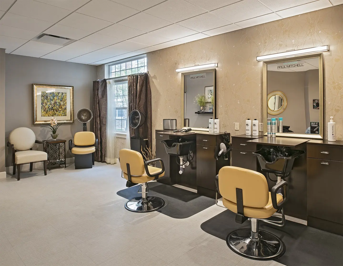 Salon at American House Macedonia, an assisted living community in Macedonia, Ohio.