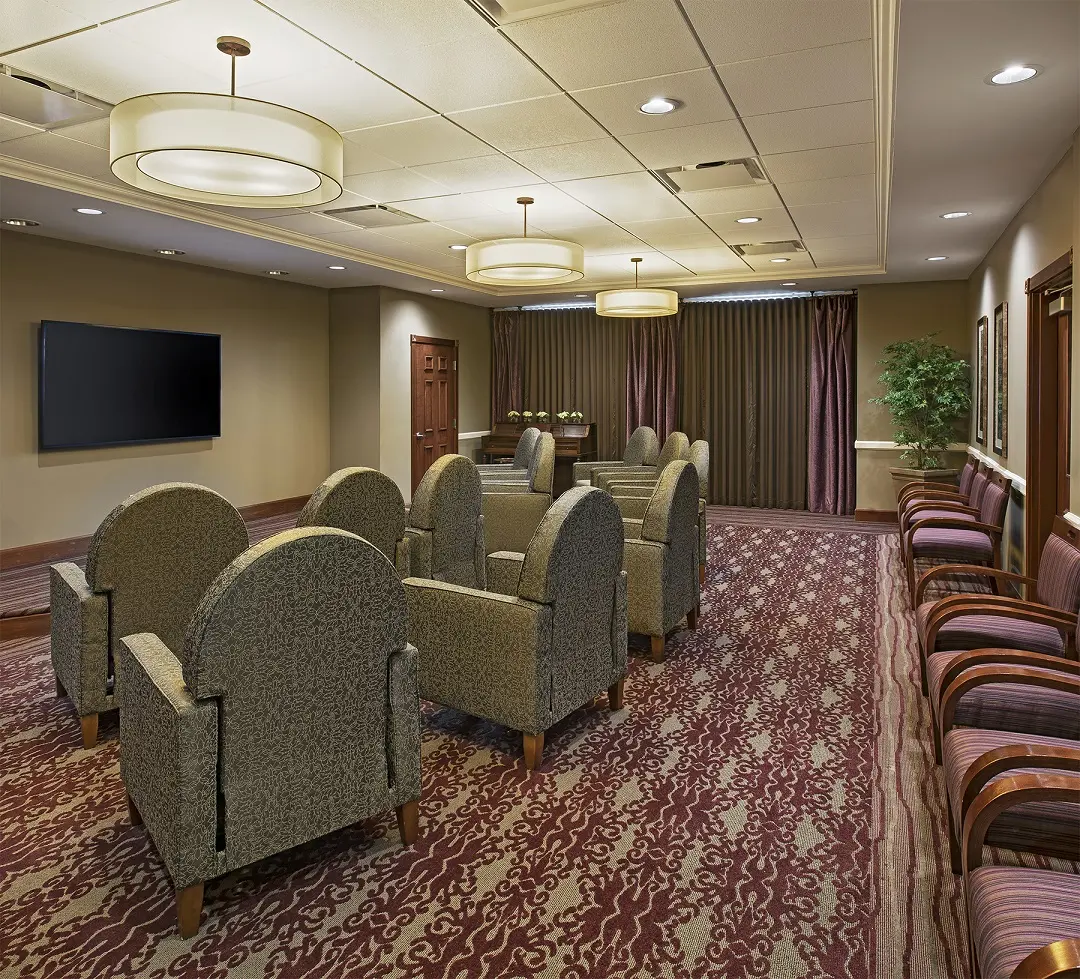 Theater at American House Macedonia, an assisted living facility in Macedonia, Ohio.