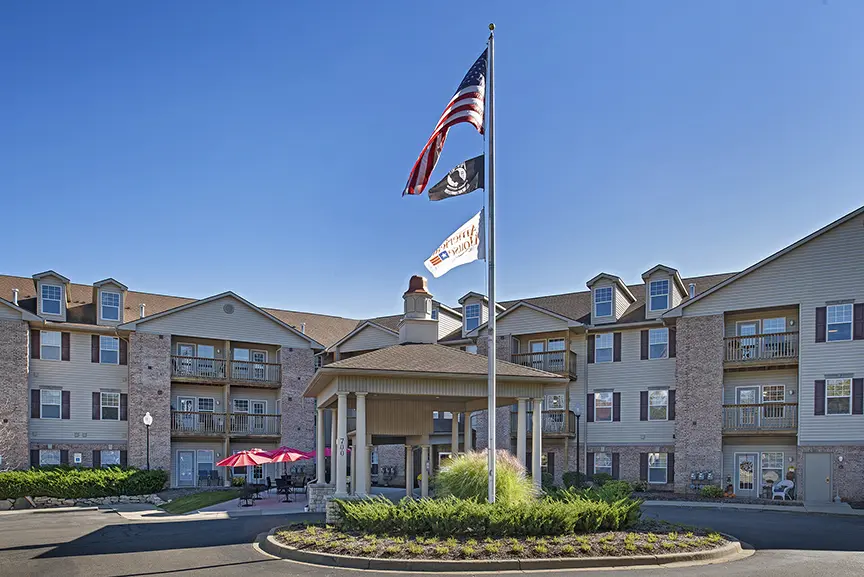 Exterior photo of American House Milford, a senior living community in Milford, Michigan