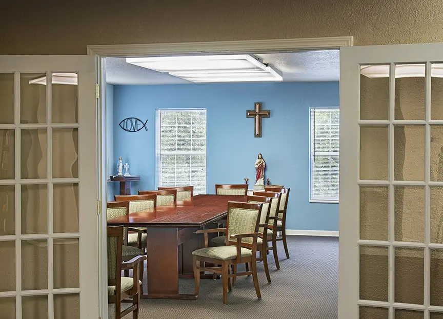 Chapel at American House Riverview, a senior home in Riverview, Michigan adsf