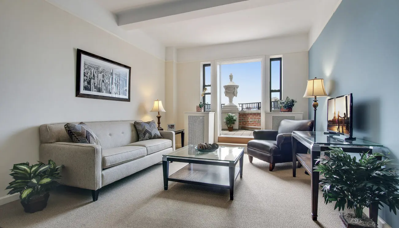 Interior of an American House Senior Living apartment adsf