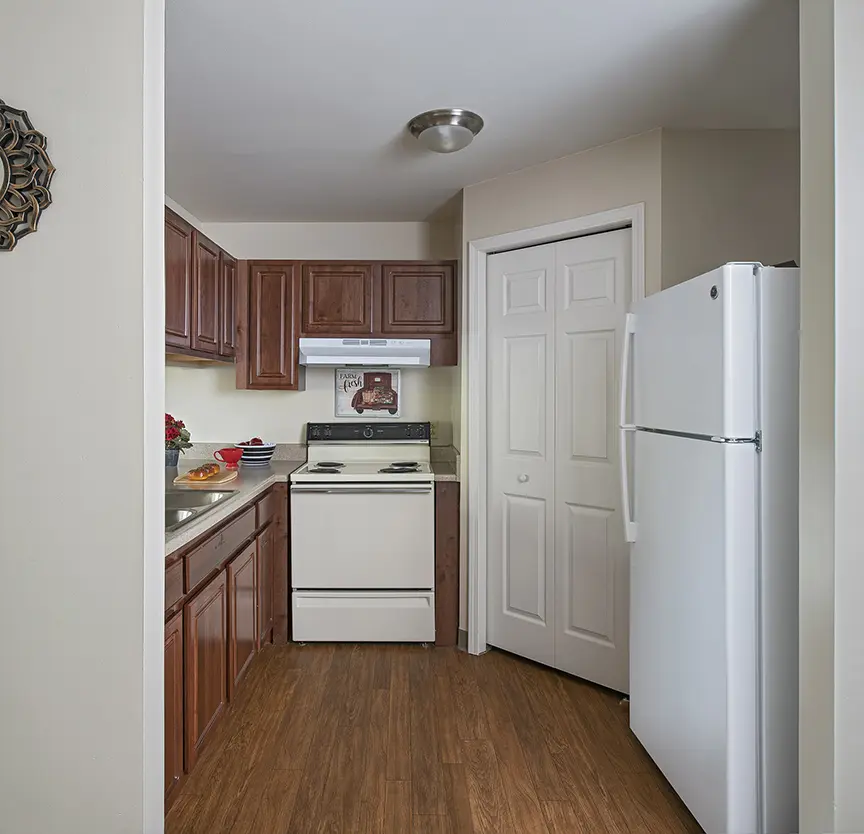 Kitchenette at American House Southgate, a retirement home in Southgate, MI