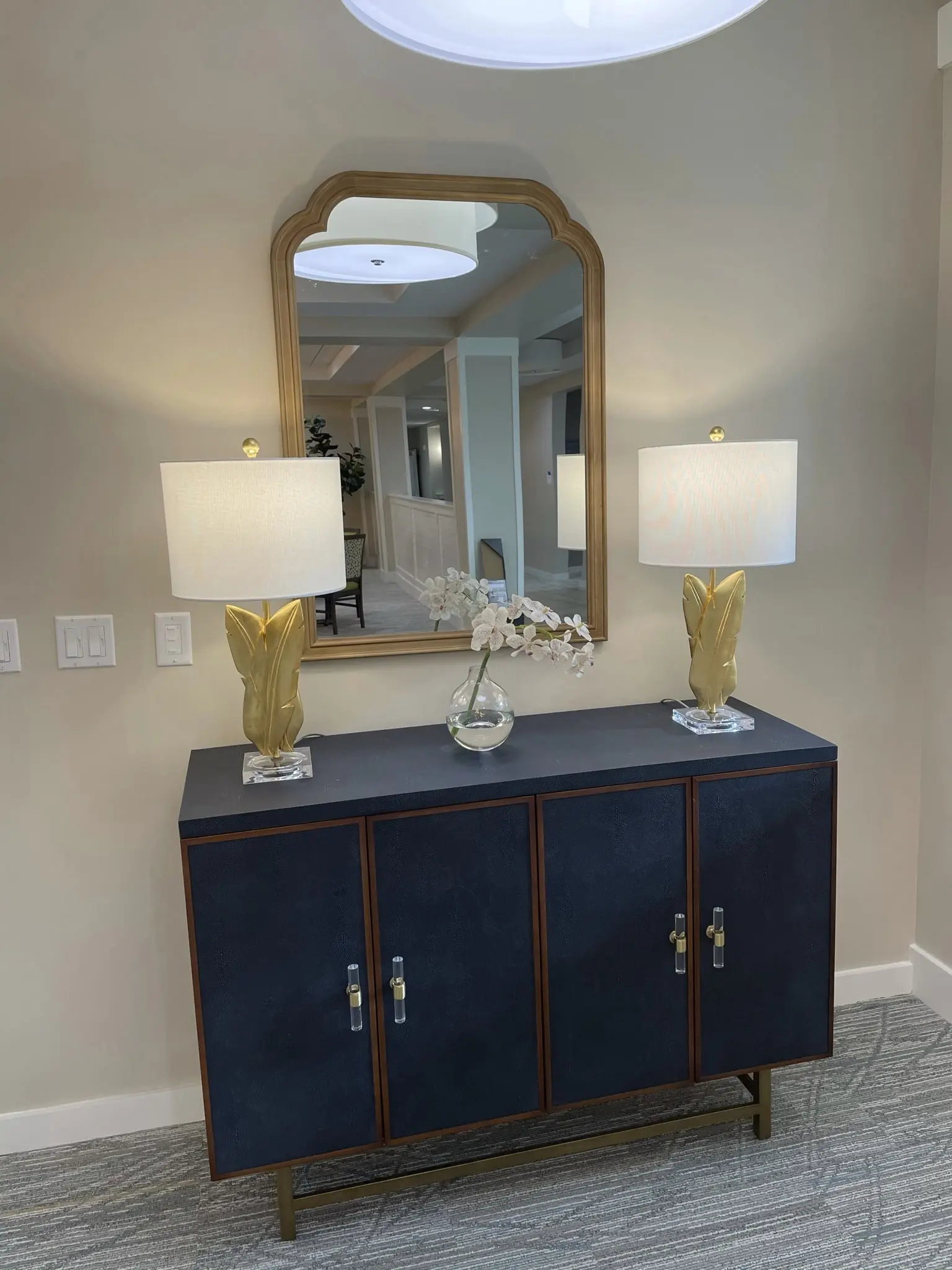 Mirror and cabinet at American House convalescent home  in St. Petersburg, FL