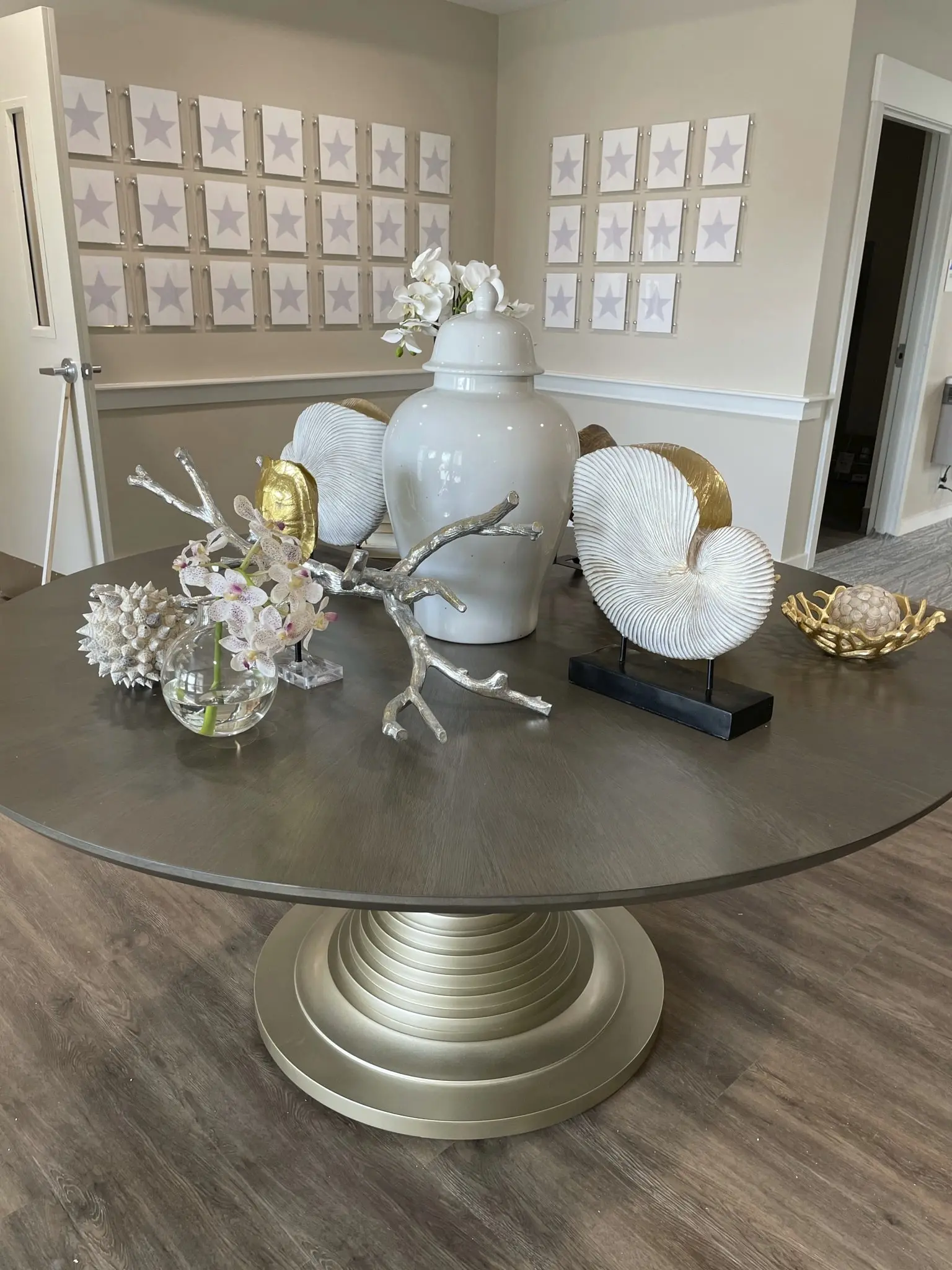 Table with nautical items at assisted living facility in St. Petersburg, FL