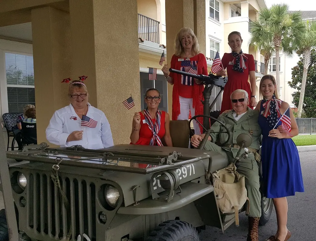 Celebrating Flag Day at American House Zephyrhills adsf